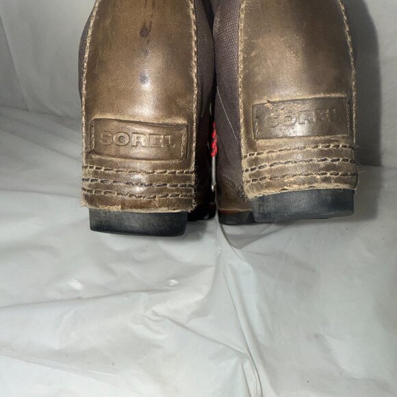 Sorel Women's PDX Grey Brown Hidden Wedge Bootie Size US 8.5 - Picture 5 of 14